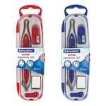 Готовальня BRAUBERG "Extra", 5 предметов (циркуль 120 мм, резинка, точилка, отвёртка, грифель), 210687