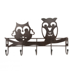 ВЕШАЛКА НАСТЕННАЯ СОВЫ 5КР МЕДНЫЙ АНТИК ВС51