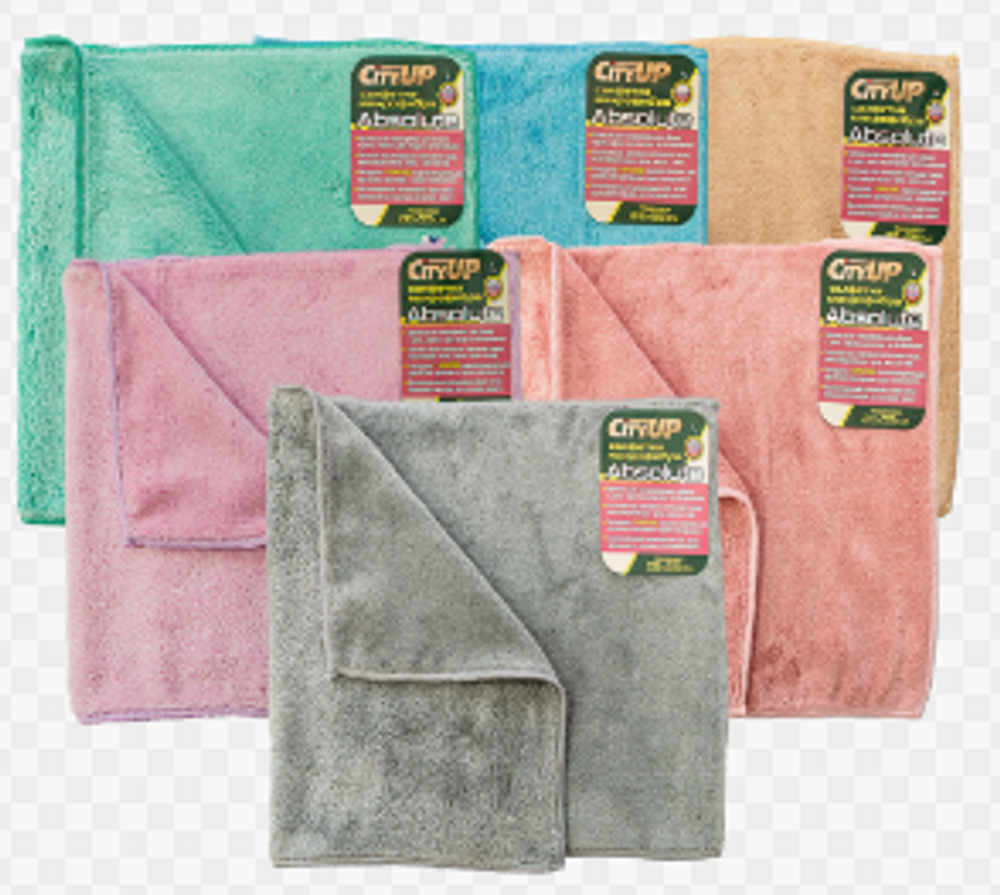 Салфетка микрофибра "City UP-176LUX"Absolute 35х40см (уп6шт)