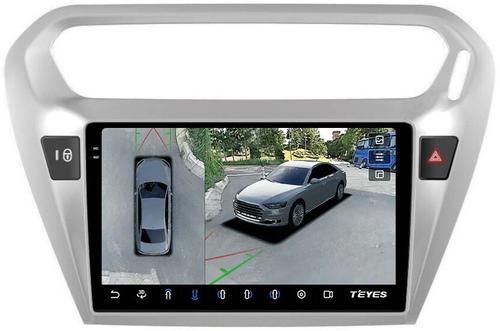 Магнитола для Peugeot 301, Citroen C-Elysee - Teyes CC3-2K-360 на Android 10, Быстрая, 2K QLED, CarPlay, 4G SIM-слот, 4 камеры в комплекте