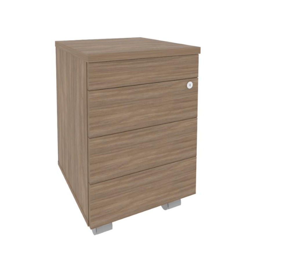 Тумба мобильная 3 ящика TIP-ON Onix Direct