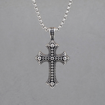 Кулон из стали "Крест"