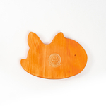 Менажница деревянная из сибирского кедра для подачи блюд и закусок с гравировкой "ЛИСИЦА". MG106