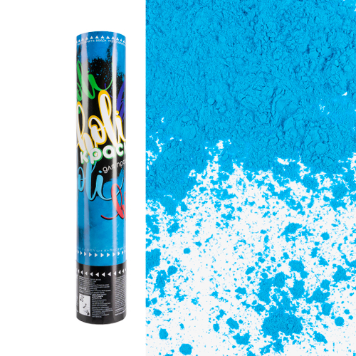 Пневмохлопушка Мальчик или Девочка, краска холи, голубой ДБ