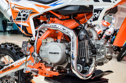Питбайк Regulmoto FIVE YX125EA (полуавтомат) New 2020 (бело-оранжевый)