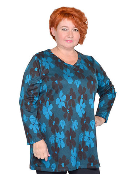 Туника трикотажная Зимний сад