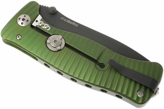 Складной нож Lion Steel "SR-1 ORIGINAL" L/SR1A GB c клинком из стали D2, рукоять ERGAL