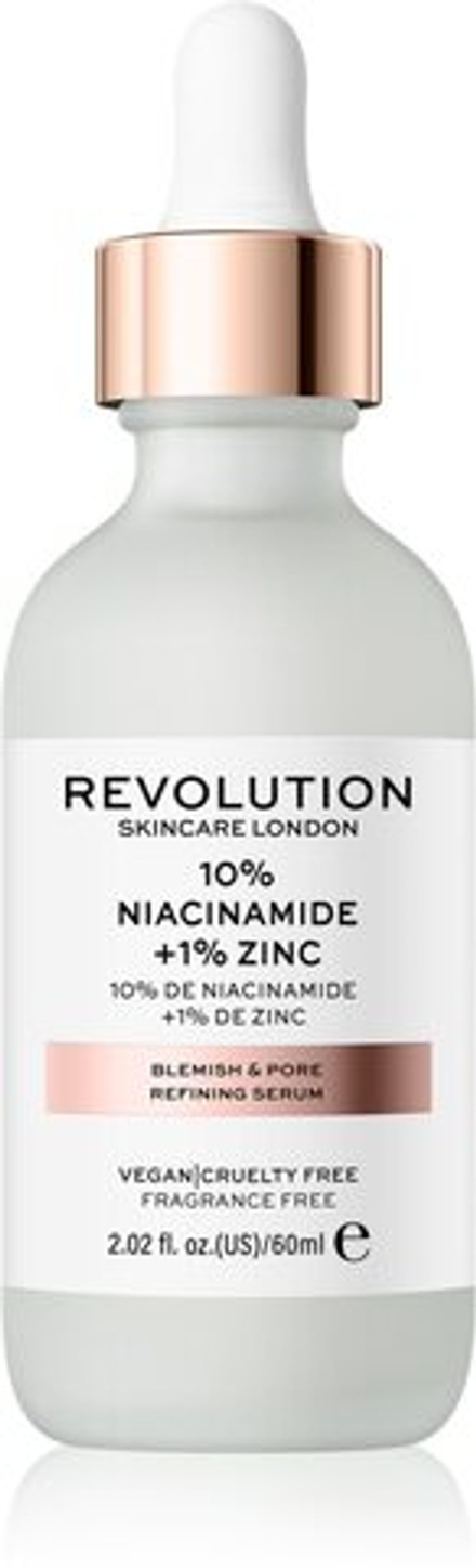 Revolution Skincare Niacinamide 10% + Zinc 1% - сыворотка от расширенных пор /   60  ml  / GTIN 5057566317900