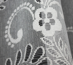 Занавеска "Ф. 310381", цвет белый, на шторной ленте, Польша.