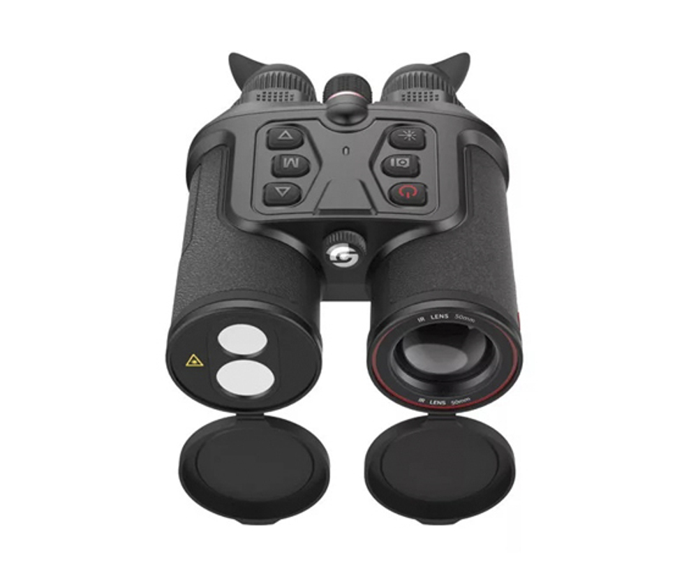 Тепловизионный бинокль Guide TN450 LRF (3,2-12,8x, 50mm/F1.2,сенсор 400х300, Vox, 17μm, Wi-Fi, видеозапись, дальномер 600м)