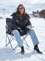 MIDI пуховик с объемным капюшоном, DARK GREY🌚🌚🌚