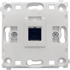 Donel R98 механизм розетки RJ45 Black одиночная с центральным расположением, cat.6/ClassE-8, серия