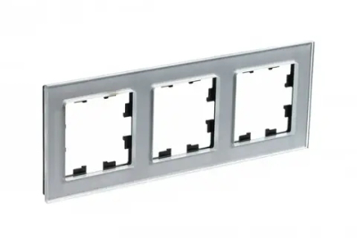 ATLASDESIGN NATURE 3-постовая РАМКА, ОРГАНИЧЕСКОЕ СТЕКЛО АЛЮМИНИЙ