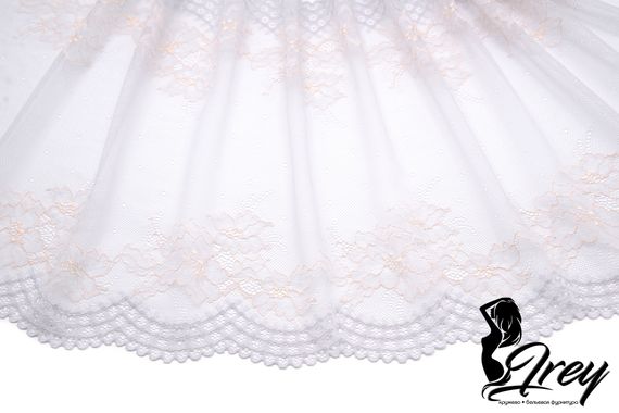 03-207 Кружево эластичное 29 см, серо-голубой