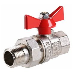 Кран шар. Valtec VT.227.N.04 BASE ВН 1/2 с американкой бабочка