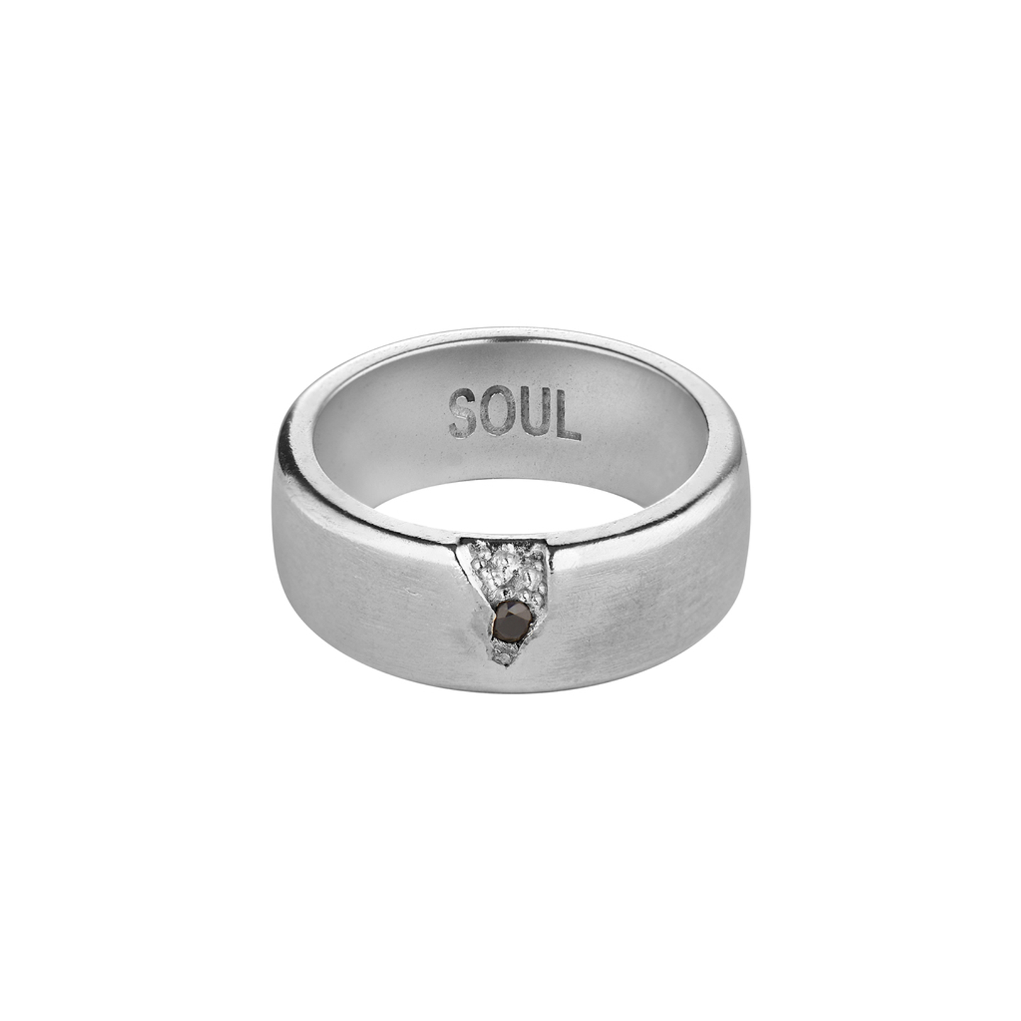 Кольцо Кристалл души с черным фианитом / Crystal Soul Black