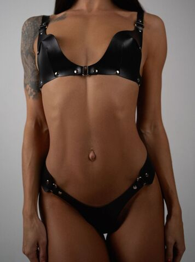 Кожаный Комплект белья "Модель №2"