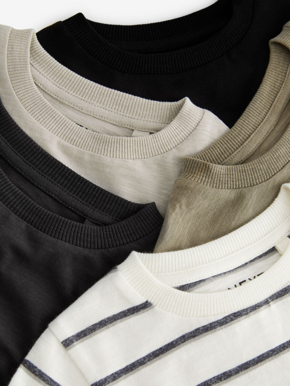 Лонгслив для мальчика Next D94-566, 5 шт., Белый, Черный, Серый