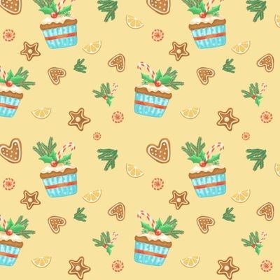 Новогодние кексы