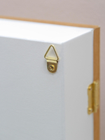 Ключница настенная "Прованс" 34*24*7см, из массива дерева с резной дверцей