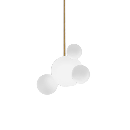Подвесной дизайнерский светильник   Bolle Frosted by Giopato & Coombes (4 шара)