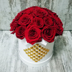 Букет из красных роз в авторской коробке