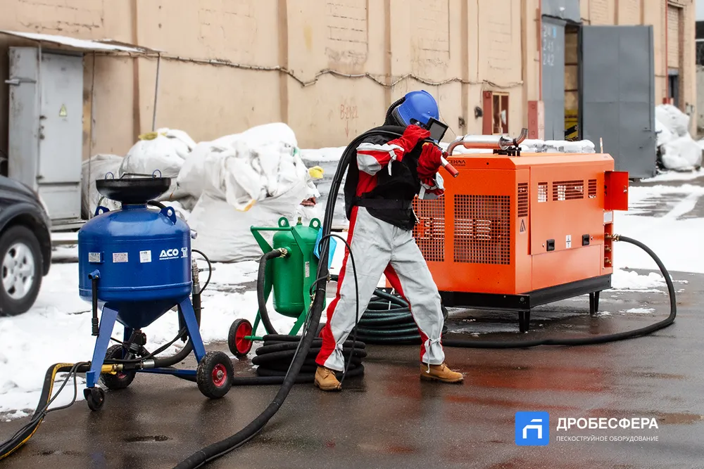 Аппарат с дизельным компрессором 17 м2 в час | комплект "Промышленник"