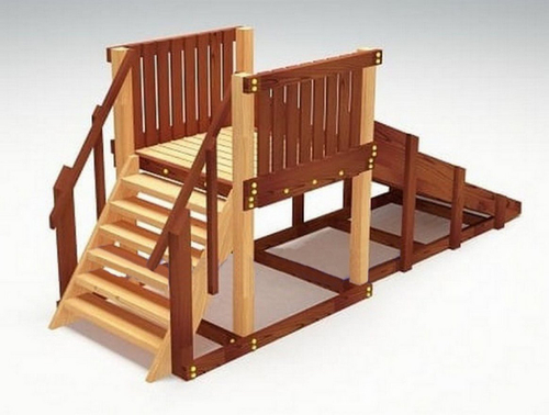 Зимняя деревянная горка TORUDA Север-1 (скат 2.3 м)