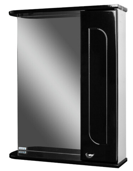 Зеркальный шкаф Айсберг Радуга 550 Черный металлик (565х154х700 мм) DA1132HZR