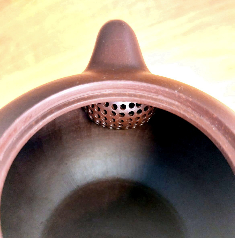 259307 Чайник ИСИН "ЮАНЬ ЧЖУ" (Круглая жемчужина), 180мл, в подар.коробке, глина коричн.