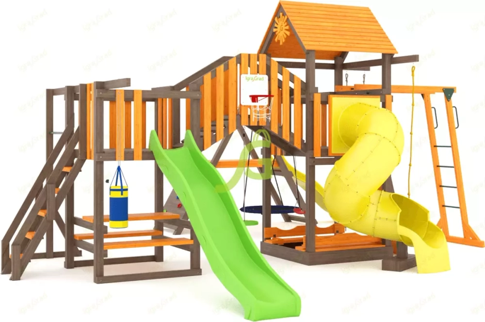 Детская площадка с закрытой горкой