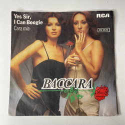 Винтажная виниловая пластинка 7 дюймов (маленькая пластинка) Baccara Yes Sir, I Can Boogie (Германия 1977)