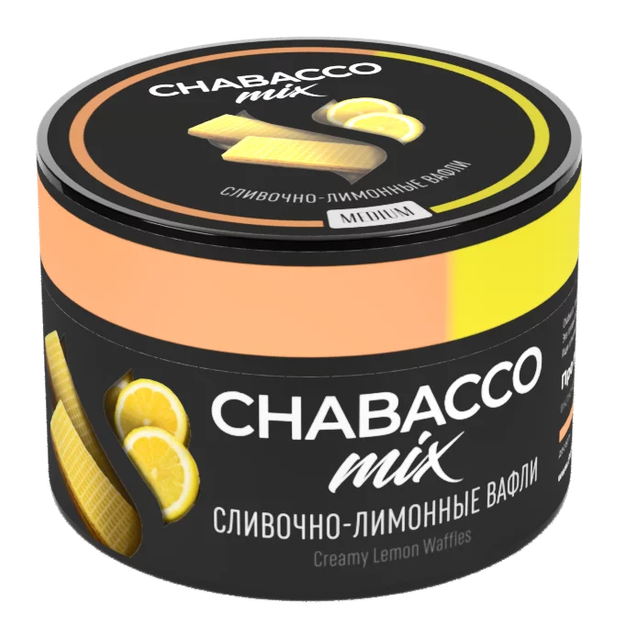 Бестабачная смесь Chabacco Mix Medium - Creamy Lemon Waffles 50 г