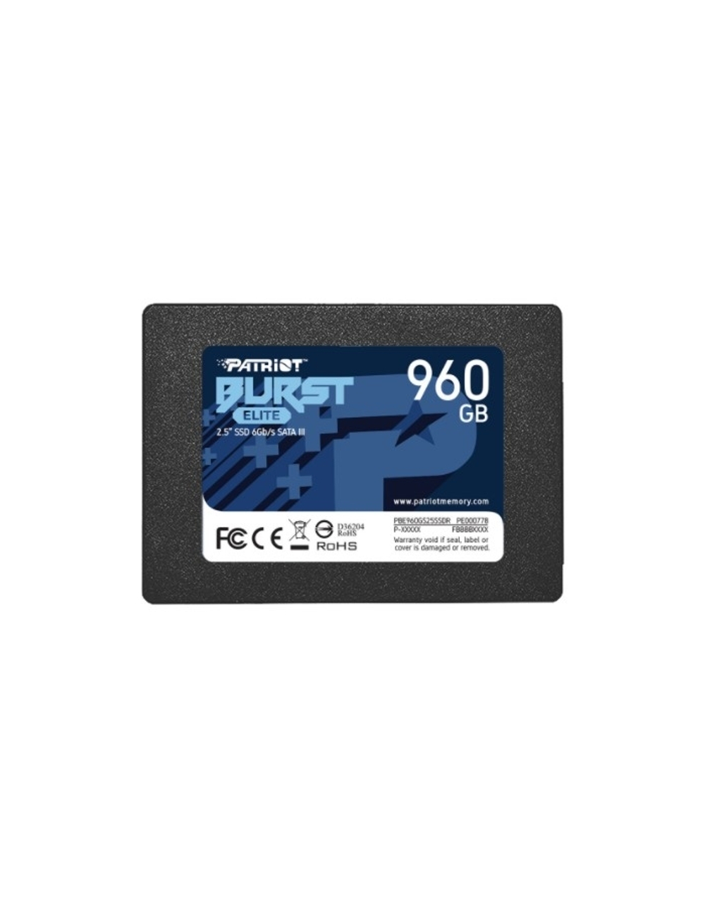 SSD жесткий диск SATA2.5" 960GB BURST PBE960GS25SSDR PATRIOT