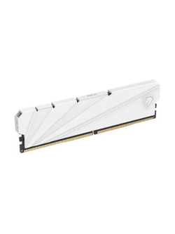 Модуль памяти DDR4 Netac Shadow II 16GB 3200MHz CL16 1.35V / NTSSD4P32DP-16W / White / with radiator
