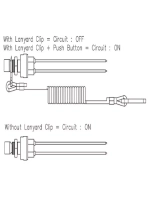 Кнопка с чекой для ПЛМ, замыкание цепи при выдернутой чеке