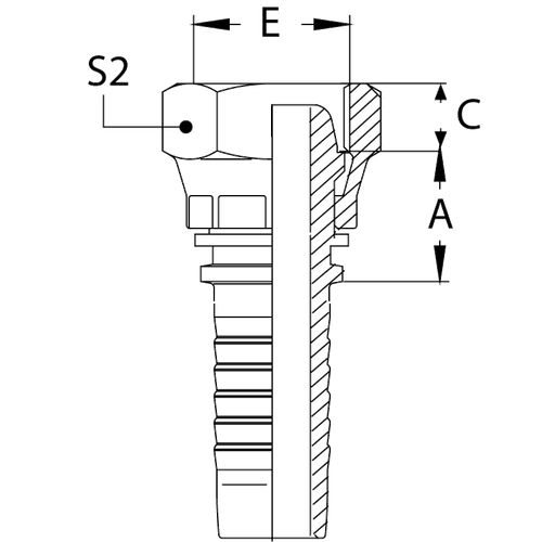 Фитинг DN 20 DK (Г) 30x2 (накидная гайка)