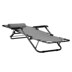 Кресло-шезлонг 62*153см, серый