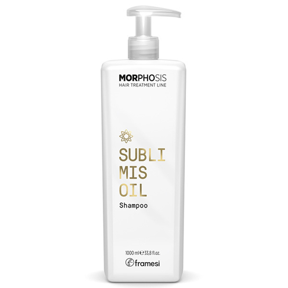 Шампунь для сухих и обезвоженных волос с Аргановым маслом Framesi Morphosis Sublimis Oil Shampoo 1000мл
