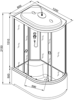 Душевая кабина AvaCan L920 L