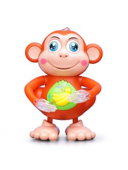 Игрушка детская Обезьянка со звуком и светом (YJ-3030)
