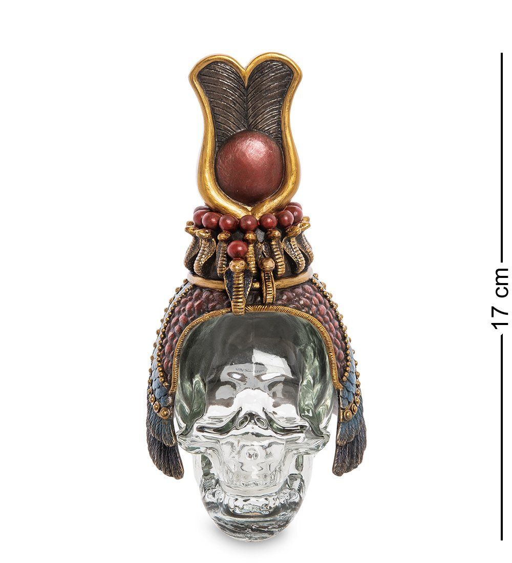 Veronese WS-1030 Флакон «Египетский головной убор на стеклянном черепе»