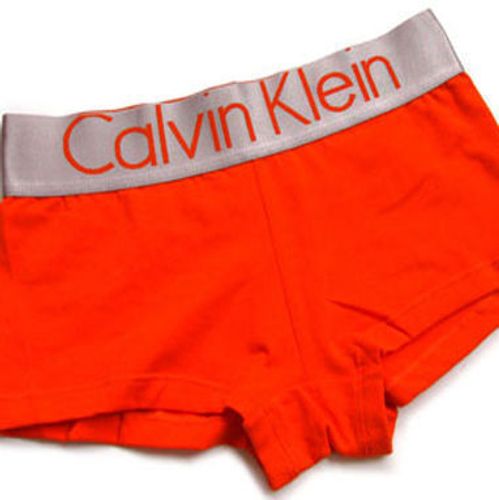 Женские трусы боксеры Calvin Klein Women Steel Boxer Orange