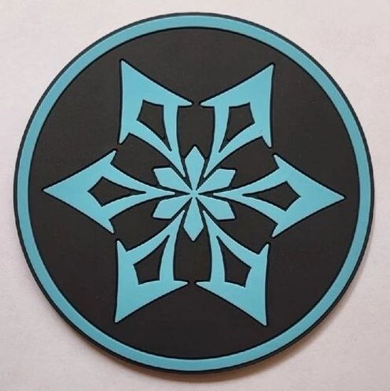 Подставка (костер под бокал) "Genshin Impact", элемент Cryo/Крио