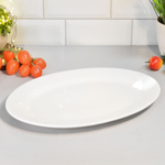Блюдо овальное 350мм 14'' "Chan Wave Classic", ivory LQ-Q035