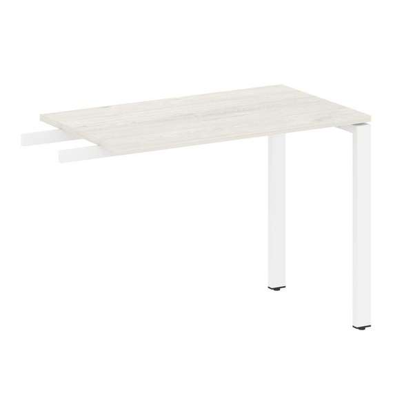 Metal System Приставной элемент на П-образном м/к БП.ПР-3 Дуб Наварра/Металл Белый 1000*600*750