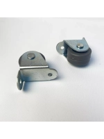 Опора для мебели 312 с резиновым колесом D28мм, 2 шт