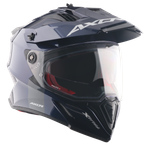 Шлем AXOR X-CROSS DUAL VISOR SC, с визором, цвет синий (S)