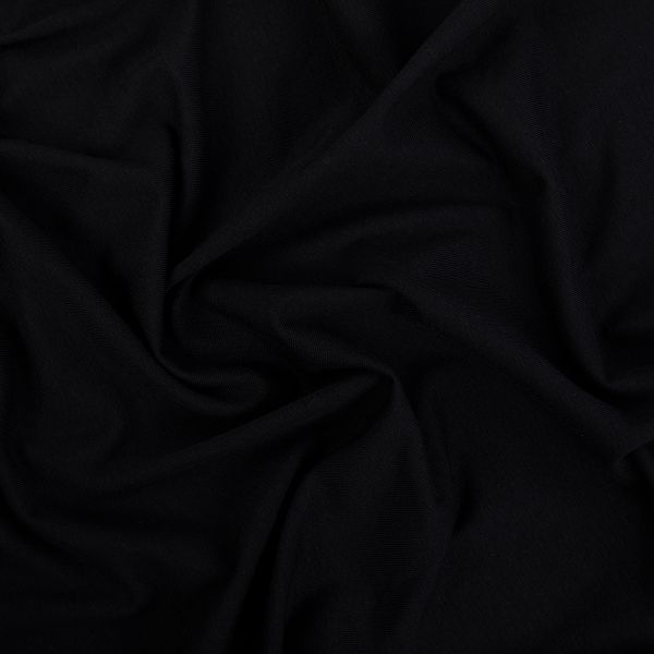 Кулирка 150±5 г/м², 40/1 Comp.Penye FULL LYC, 170 см / 5 метров, 124 черный/black, Gamma GCM