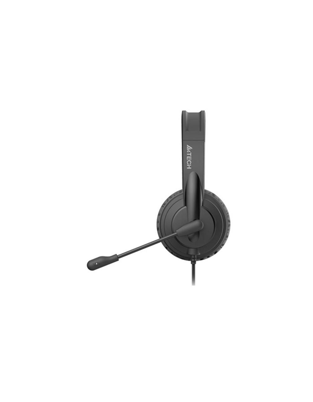 Гарнитура A4Tech HU-11 черный 2м накладные USB